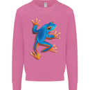 A Cool Frog Climbing Up Mens Sweatshirt Jumper Azalea