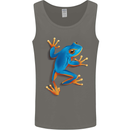 A Cool Frog Climbing Up Mens Vest Tank Top Charcoal