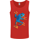 A Cool Frog Climbing Up Mens Vest Tank Top Red