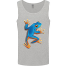 A Cool Frog Climbing Up Mens Vest Tank Top Sports Grey