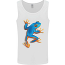 A Cool Frog Climbing Up Mens Vest Tank Top White