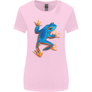 A Cool Frog Climbing Up Womens Wider Cut T-Shirt Light Pink
