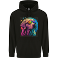 A Cool Golden Retriever With Glasses Dog Childrens Kids Hoodie Black