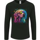 A Cool Golden Retriever With Glasses Dog Mens Long Sleeve T-Shirt Black