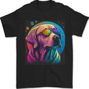 A Cool Golden Retriever With Glasses Dog Mens T-Shirt 100% Cotton Black