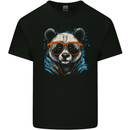 A Cool Panda Wearing Glasses Kids T-Shirt Childrens Black