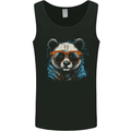 A Cool Panda Wearing Glasses Mens Vest Tank Top Black