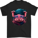 A Cool Pig Mens T-Shirt 100% Cotton Black
