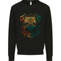 A Cool Pug Dog Mens Sweatshirt Jumper Black
