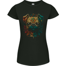 A Cool Pug Dog Womens Petite Cut T-Shirt Black