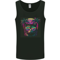A Cool Retro Cat Mens Vest Tank Top Black