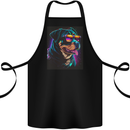 A Cool Rottweiler With Glasses Dog Cotton Apron 100% Organic Black