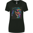 A Cool Rottweiler With Glasses Dog Womens Wider Cut T-Shirt Black