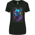 A Cool Staffy Staffordshire Bull Terrier Dog Womens Wider Cut T-Shirt Black