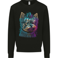 A Cool Yorkie Yorkshire Terrier Female Dog Kids Sweatshirt Jumper Black