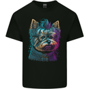 A Cool Yorkie Yorkshire Terrier Female Dog Mens Cotton T-Shirt Tee Top Black