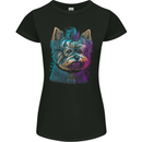 A Cool Yorkie Yorkshire Terrier Female Dog Womens Petite Cut T-Shirt Black