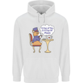 A Corgi Dog Drinking Tea Mens 80% Cotton Hoodie White