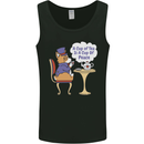 A Corgi Dog Drinking Tea Mens Vest Tank Top Black