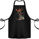 A Crazy Dog Jack Russell Cotton Apron 100% Organic Black