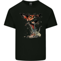 A Crazy Dog Jack Russell Mens Cotton T-Shirt Tee Top Black