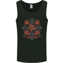 A Cross With Roses Mens Vest Tank Top Black