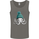 A Cute Baby Octopus in a Hat Scuba Diving Mens Vest Tank Top Charcoal