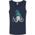 A Cute Baby Octopus in a Hat Scuba Diving Mens Vest Tank Top Navy Blue