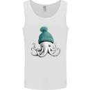 A Cute Baby Octopus in a Hat Scuba Diving Mens Vest Tank Top White