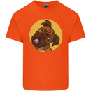 A Cute Boxer Dog Puppy Kids T-Shirt Childrens Orange