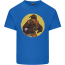 A Cute Boxer Dog Puppy Kids T-Shirt Childrens Royal Blue