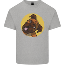 A Cute Boxer Dog Puppy Kids T-Shirt Childrens Sports Grey