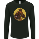 A Cute Boxer Dog Puppy Mens Long Sleeve T-Shirt Black