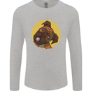 A Cute Boxer Dog Puppy Mens Long Sleeve T-Shirt Sports Grey
