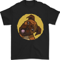 A Cute Boxer Dog Puppy Mens T-Shirt 100% Cotton Black