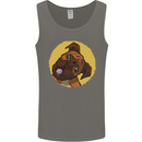 A Cute Boxer Dog Puppy Mens Vest Tank Top Charcoal