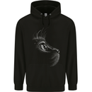 A Cute Cat Face Mens 80% Cotton Hoodie Black