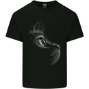 A Cute Cat Face Mens Cotton T-Shirt Tee Top Black