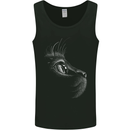 A Cute Cat Face Mens Vest Tank Top Black