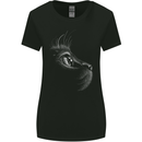 A Cute Cat Face Womens Wider Cut T-Shirt Black
