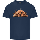 A Cute Cocker Spaniel Dog Kids T-Shirt Childrens Navy Blue