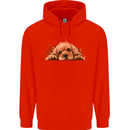 A Cute Cocker Spaniel Dog Mens 80% Cotton Hoodie Bright Red