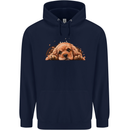 A Cute Cocker Spaniel Dog Mens 80% Cotton Hoodie Navy Blue