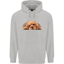 A Cute Cocker Spaniel Dog Mens 80% Cotton Hoodie Sports Grey
