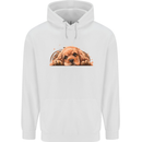 A Cute Cocker Spaniel Dog Mens 80% Cotton Hoodie White