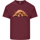 A Cute Cocker Spaniel Dog Mens Cotton T-Shirt Tee Top Maroon