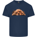 A Cute Cocker Spaniel Dog Mens Cotton T-Shirt Tee Top Navy Blue