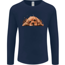 A Cute Cocker Spaniel Dog Mens Long Sleeve T-Shirt Navy Blue