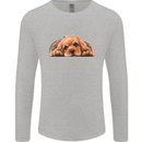 A Cute Cocker Spaniel Dog Mens Long Sleeve T-Shirt Sports Grey