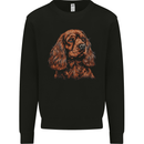 A Cute Cocker Spaniel Dog Mens Sweatshirt Jumper Black